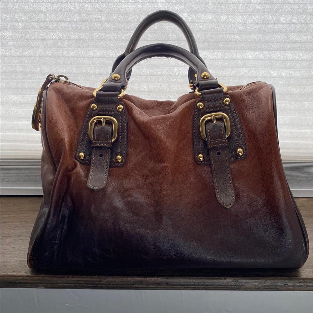 Steve Madden Brown leather doctor bag